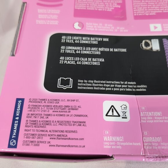 Creatto Starlight Kitty Cat Thames & Kosmos 2020 Pink LED Light Up 3D Puzzle - Picture 8 of 14